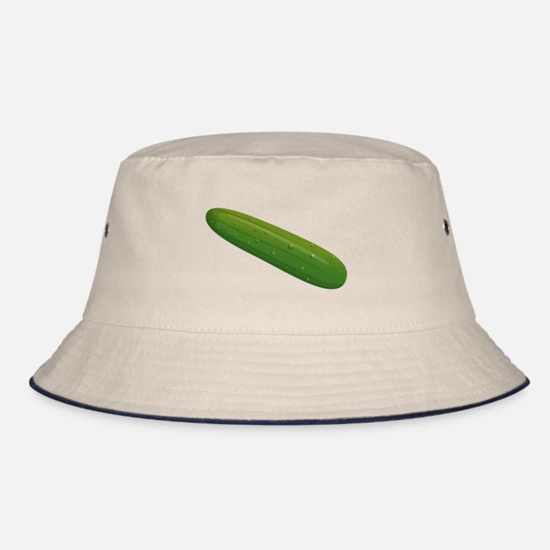 Gurke - Bucket Hat - Natur/Navy