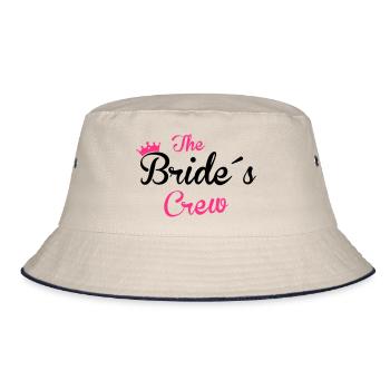 the bride´s crew - Bucket Hat - Natur/Navy - Vorne
