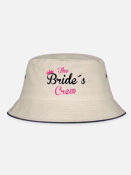 the bride´s crew - Bucket Hat - Natur/Navy - Vorne