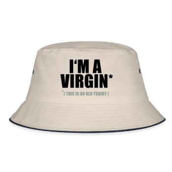 I'm a Virgin * - Bucket Hat - ecru/navy - Front