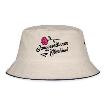 junggesellinnen abschied rose - Bucket Hat - Natur/Navy - Vorne
