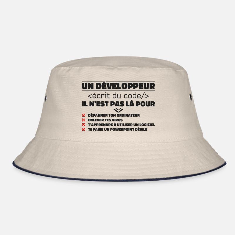 Ein schriftlicher Entwickler von The Gift Code Bucket Hat