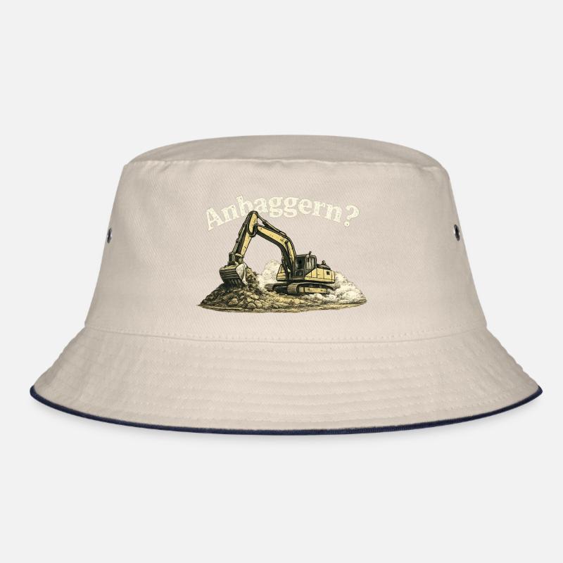 Anbaggern? Lustiger Bagger Baustellen Humor Bucket Hat