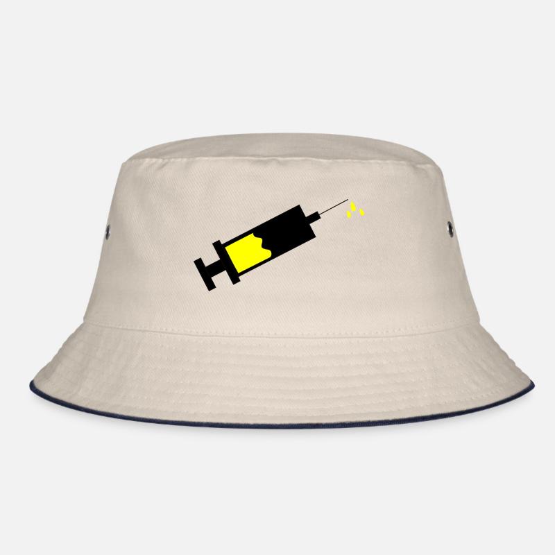 Spritze - Bucket Hat - Natur/Navy