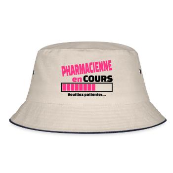 pharmacienne en cours - Bob - blanc cassé/bleu marine - Devant