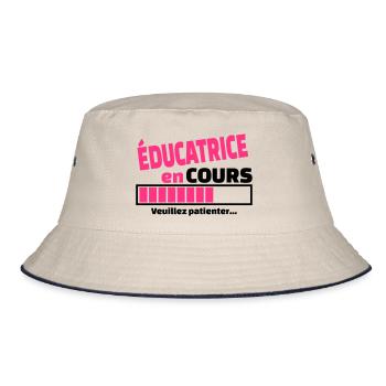 éducatrice en cours - Bob - blanc cassé/bleu marine - Devant