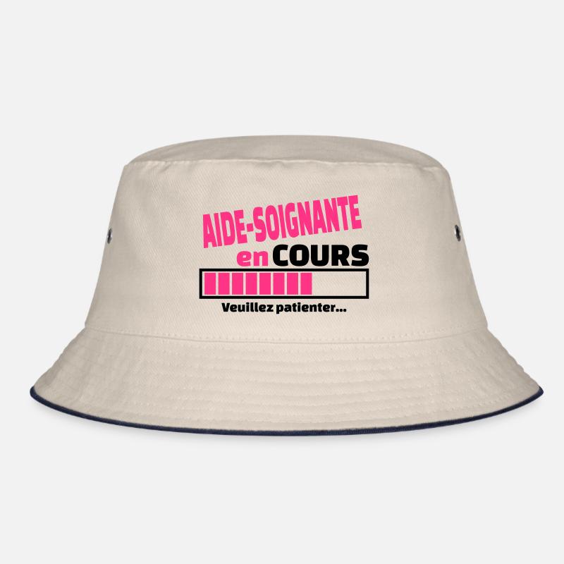 aide-soignante en cours - Bob - blanc cassé/bleu marine
