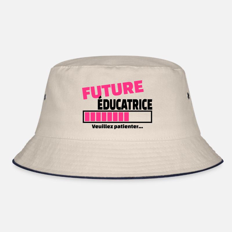 future éducatrice - Bob - blanc cassé/bleu marine