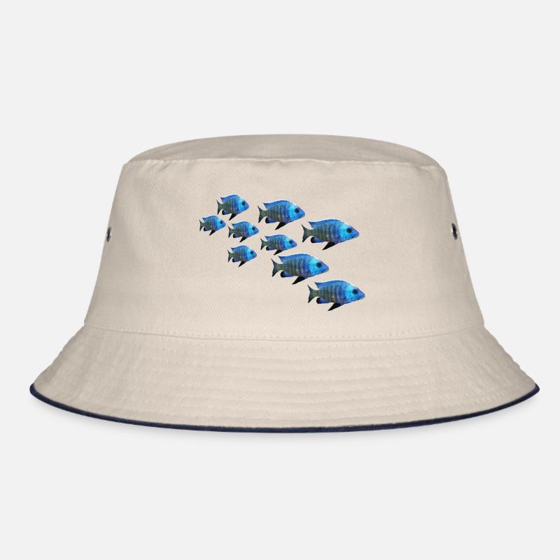grouper perch fish barsch zackenbarsch fisch Bucket Hat