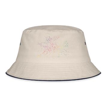 Berlin map subway stations - Bucket Hat - ecru/navy - Front