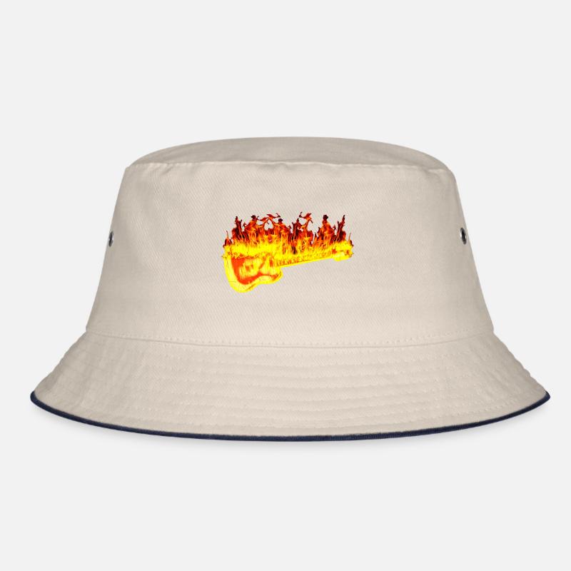 Fire guitar Bucket Hat