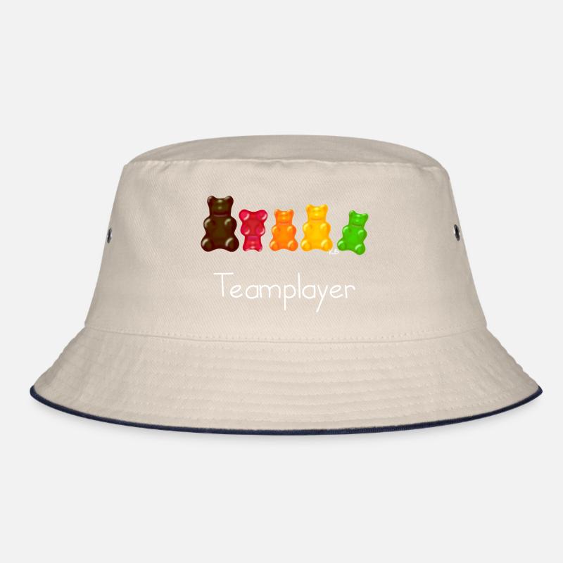 Team Player - Bucket Hat - ecru/navy
