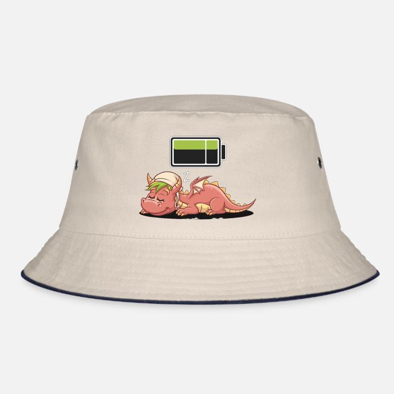 Dragon Sleeping Recharging Night Bedtime Bucket Hat