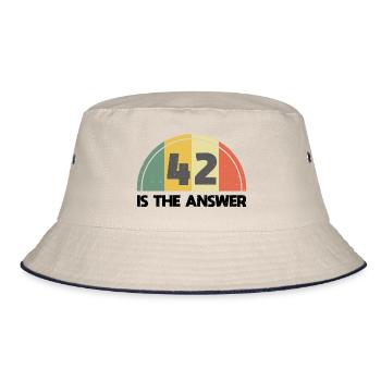 Answer 42 - Bucket Hat - ecru/navy - Front