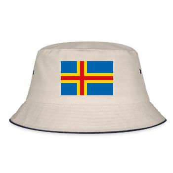 Åland-Inseln - Bucket Hat - Natur/Navy - Vorne