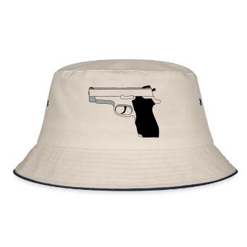 Pistole - Bucket Hat - Natur/Navy - Vorne