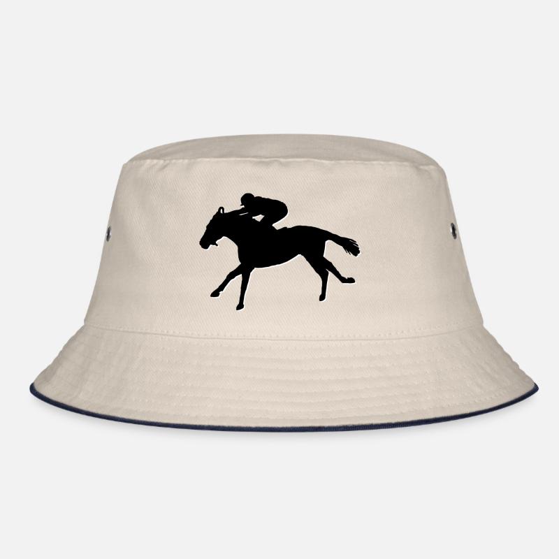 Cheval Noir / Blanc - Bob - blanc cassé/bleu marine