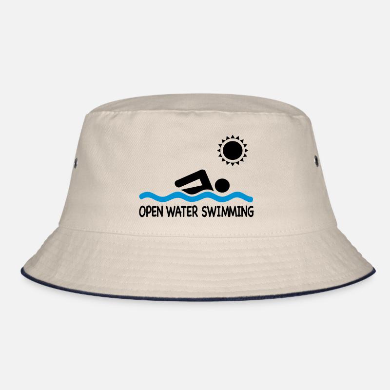 open water swimming Bucket Hat
