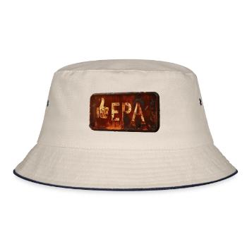 Rusty LIKE EPA sign with a retro feel - Bucket Hat - ecru/navy - Front