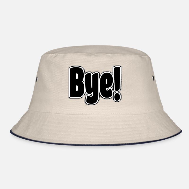 Bye!. Cheerful expression Bucket Hat