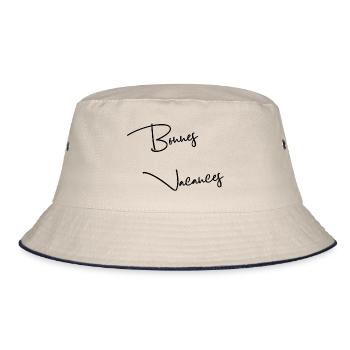 GELIEBTE. VIELEN DANK. DANKE HERRIN - Bucket Hat - Natur/Navy - Vorne