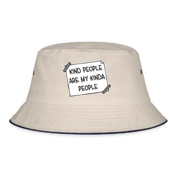 Les gens gentils sont mon genre de gentillesse - Bob - blanc cassé/bleu marine - Devant