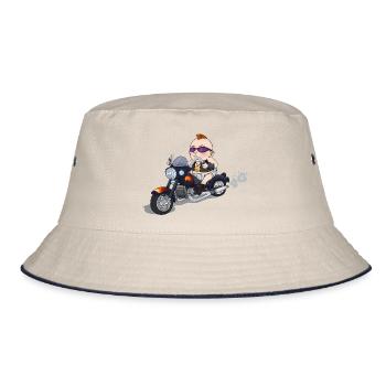 Baby Rider - Bucket Hat - Natur/Navy - Vorne