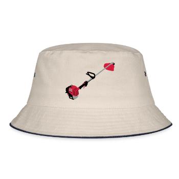 Motorsense_d1 - Bucket Hat - Natur/Navy - Vorne