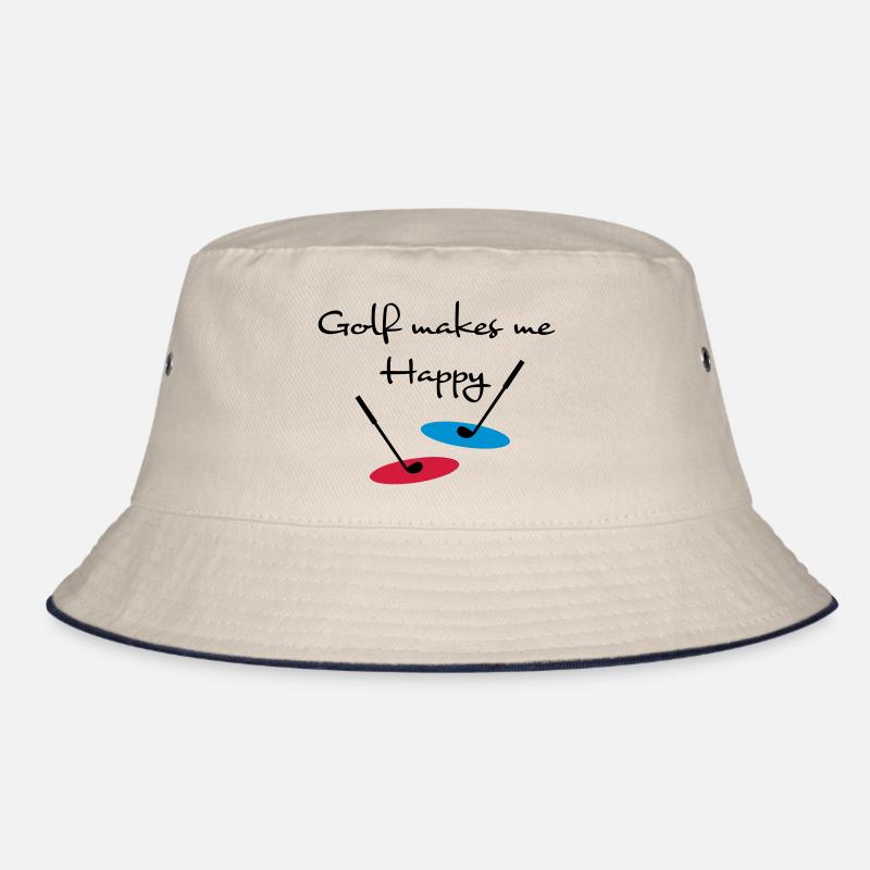 golf - Bucket Hat - Natur/Navy