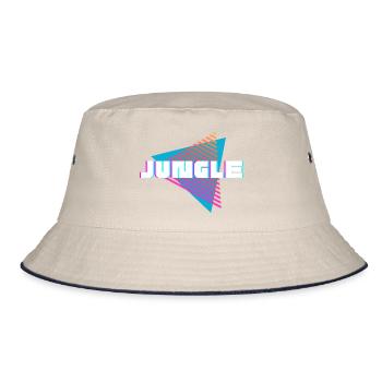 Jungle - Bucket Hat - Natur/Navy - Vorne