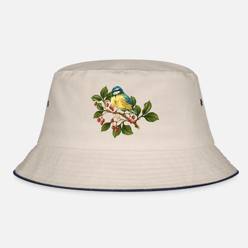 Bunter Vogel Bucket Hat