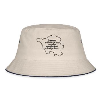 Saarland chatter - Bucket Hat - ecru/navy - Front