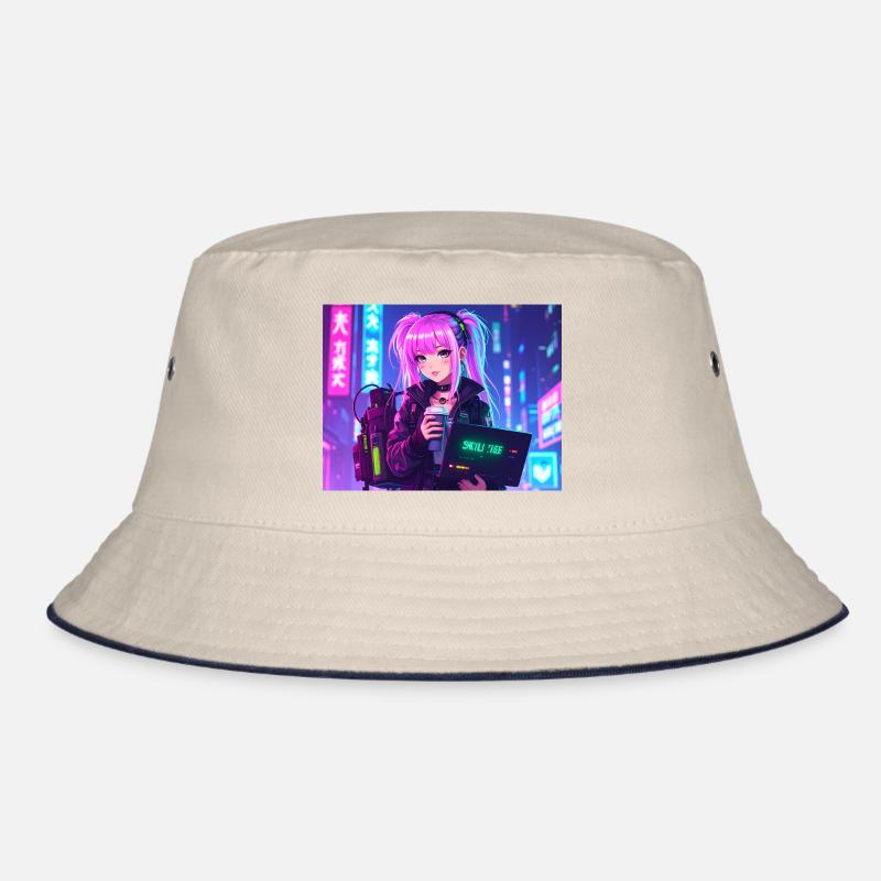 Pink Coder Girl – Skill: cute & stylish Bucket Hat