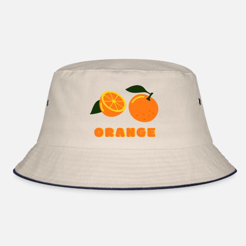 Orange Summer Vibes Fruit Design Bucket Hat