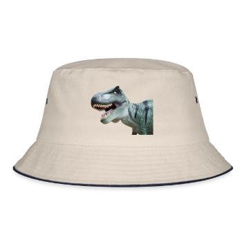 T-Rex - Bucket Hat - Natur/Navy - Vorne
