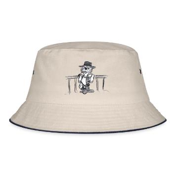 Wild West Beaver # Art nord-allemand - Bob - blanc cassé/bleu marine - Devant