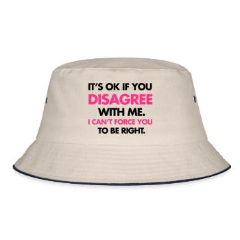 Funny - Bucket Hat - Natur/Navy - Vorne