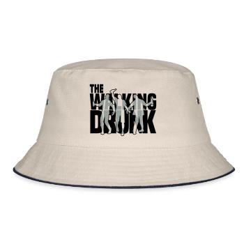 the walking drunk - Bucket Hat - Natur/Navy - Vorne