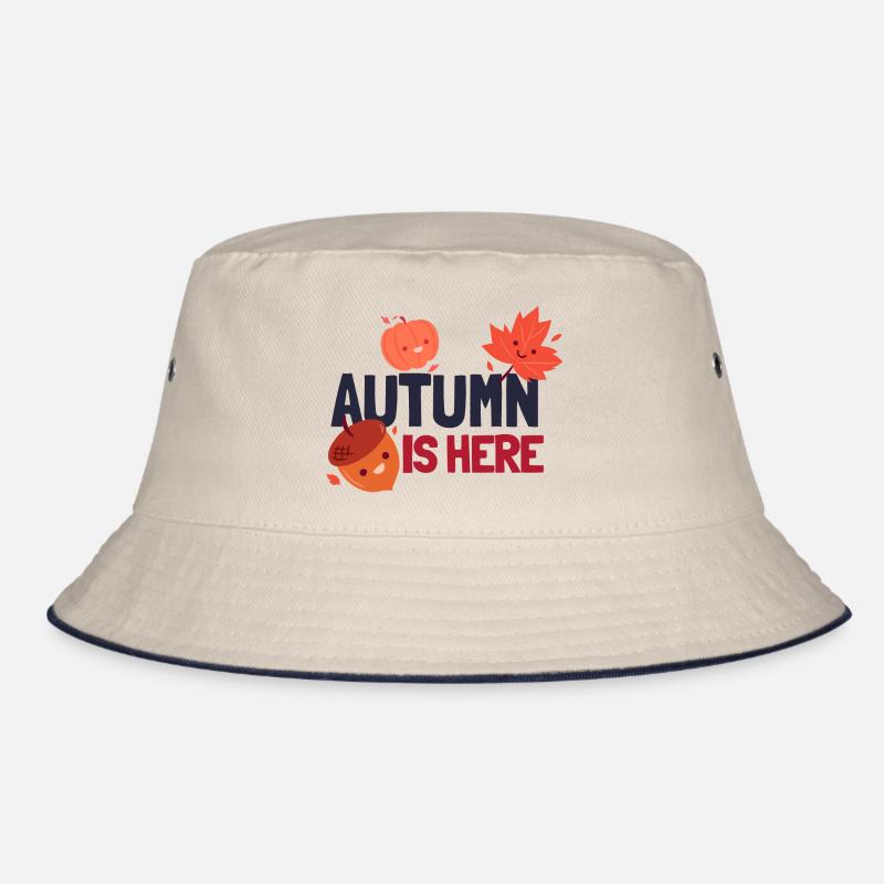 Der Herbst ist da - Bucket Hat - Natur/Navy