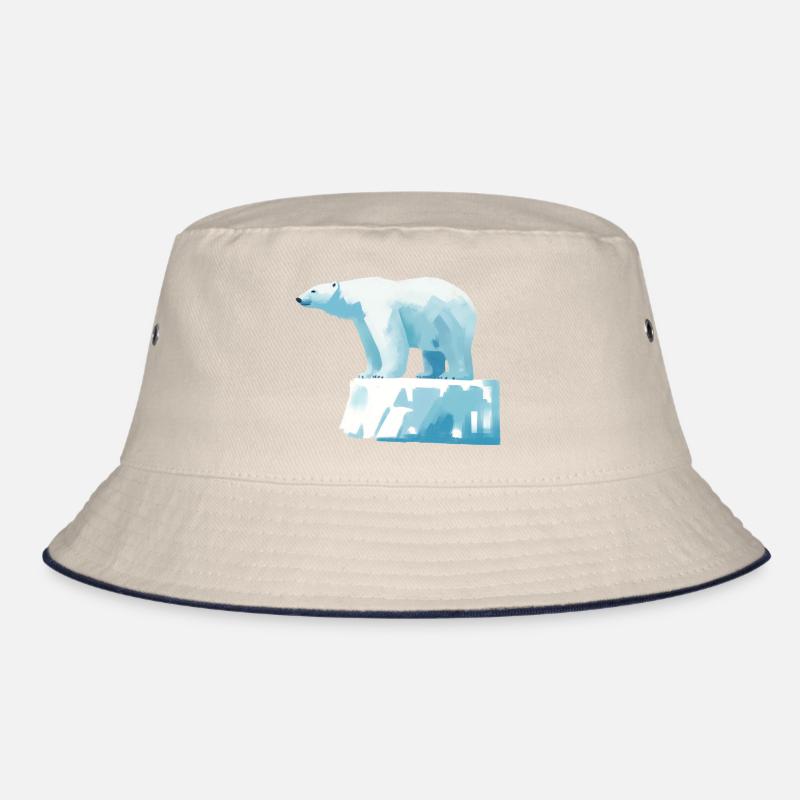 Eisbär auf Eisscholle Bucket Hat