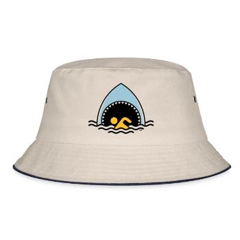 Requin et flotteur (Requin / Nager / 3C) - Bob - blanc cassé/bleu marine - Devant