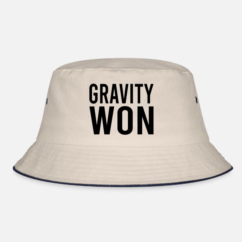 Gravity Won Broken Arm Leg Bone Get Well Recovery Bucket Hat