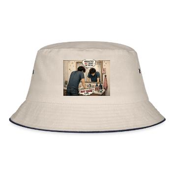 Lost - Bucket Hat - Natur/Navy - Vorne