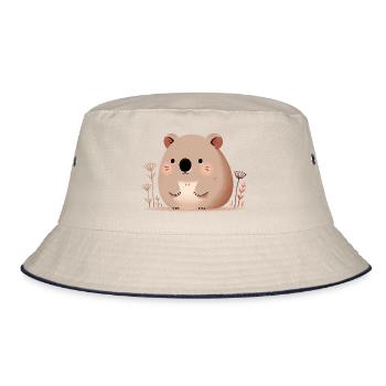 Wombat - Bucket Hat - Natur/Navy - Vorne
