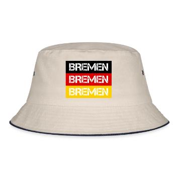 STADT BREMEN, DEUTSCHLAND - Bucket Hat - Natur/Navy - Vorne