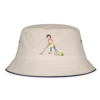 Nettoyage Nettoyage Nettoyage dame balai wischmop61 - Bob - blanc cassé/bleu marine - Devant