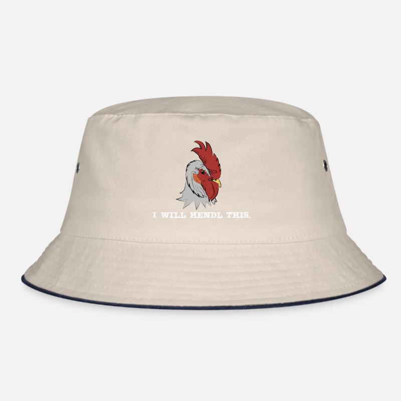 I will hendl this - lustiger Hahn, Spruch Hühner Bucket Hat