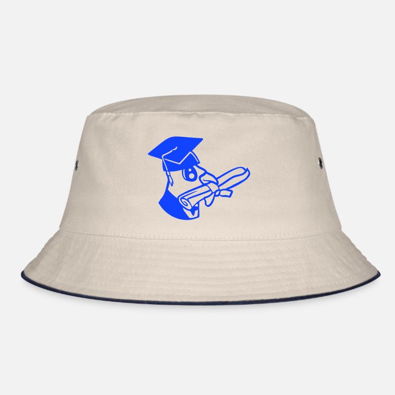 Deaf School Graduation College Certificate Certificate Certificate Bucket Hat