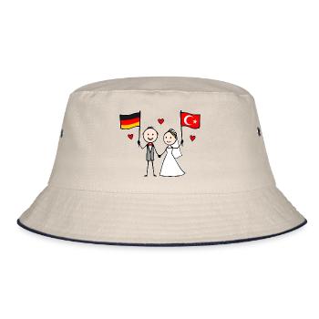 Marié Allemagne Drapeau de la Turquie - Bob - blanc cassé/bleu marine - Devant