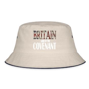 Convenant White - Bucket Hat - Natur/Navy - Vorne